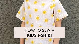 Kids Tee Tutorial Relaxed Fit Tee QUICK Sew-Along