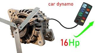 I turn car dynamo into a eternal generator