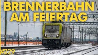 #228 Endlich Schnee in Branzoll Lokzüge Frecciarossa und Güter