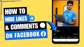 How to Hide Likes and Comments on Facebook 2024  Profile Picture Cover Post 🫣 