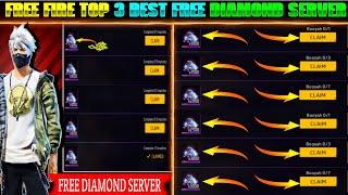 FREE FIRE TOP 3 BEST FREE DIAMOND SERVER  BEST SERVER FOR FREE FIRE  FF BEST SERVER.