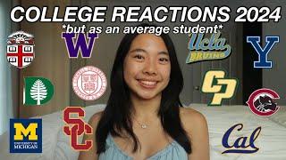 *VERY REALISTIC* COLLEGE REACTIONS 2024 II i applied to 26+ colleges...