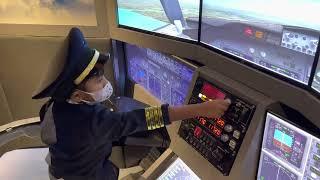 Pelatihan menerbangkan pesawat terbang #simulatorpesawat #pilot #pesawatterbang #pesawat