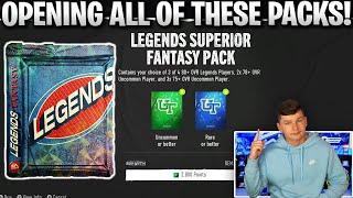 ARE THESE PACKS HOT TOO? OPENING ALL 5 LEGENDS SUPERIOR FANTASY PACKS