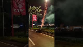 PETASAN MELEDAK bikin BRISIK  Malam Tahun Baru 2020 Di Rest Area KM 429 Tol Semarang - Ungaran