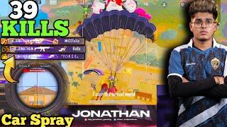 39 KILLS  JONATHAN New Best Agressive GameplayFOREST ELF SET #bgmi #pubg #jonathan