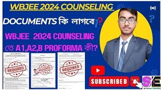 Documents Required For Wbjee 2024 counseling  Domicile Certificate  Income TFW certificate all