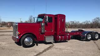 2021 Peterbilt 389 36 Coffin Sleeper 605 HP 2050 Torque Car Hauler Suspension SOLD