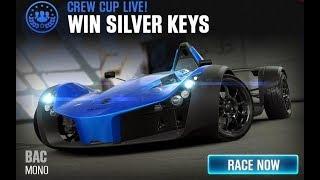 CSR Racing 2  Prestige Car BAC Mono  10x Chance Silver Key Pulls