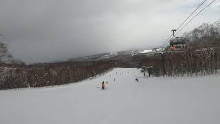 Heavenly View Ski Run Raw Footage  Rusutsu Resort Hokkaido Japan  GoPro 4K