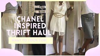 CHANEL INSPIRED THRIFT HAUL springsummer outfit ideas + tips on how to get the look