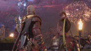 God of War Ragnarok PS5 - Ragnarok Arrives in Asgard Scene 1080p 60FPS HD