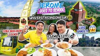 KELILING & MAKAN DI UNIVERSITAS INDONESIA FT. EMIL LUTFI TIKTOK  JEROME GOES TO SCHOOL