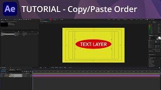 After Effects Tutorial - CopyPaste Layer Order