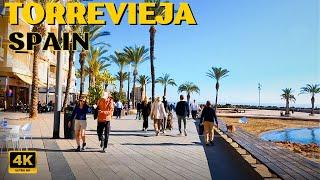 Torrevieja in Spain - The sunniest city on the Costa Blanca Walking tour 4K 