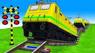 【踏切アニメ】あぶない電車 Fumikiri 3D Railroad Crossing Animation#3
