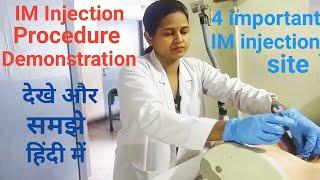 IM INJECTION PROCEDURE DEMONSTRATIONImportant for all nursing practical exams