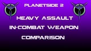 Vanu Heavy Assault Weapons In-Combat Comparison - Planetside 2