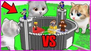 YARAMAZ KEDİLER VS GÜVENLİ KALE - Minecraft