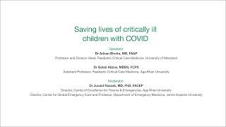 Saving lives of critically ill children  COVID Dialogues