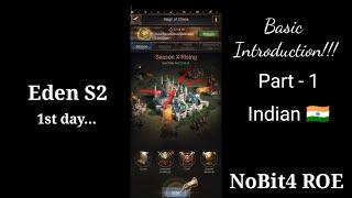 Guide for Eden Part - 1  Full Basic Introduction  In Hindi  Rise of Empires - Ice & Fire