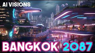 AI Masterpiece Bangkok in the year 2087 A Glimpse into the Future #aiart