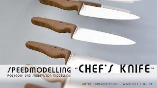 Küchenmesser - Speedmodelling Chefs Knife - Cinema 4D