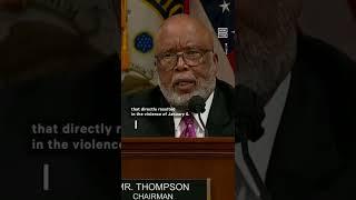 Bennie Thompsons Closing Remarks Before Subpoenaing Trump