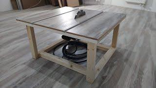 Простая настольная пила своими руками  Making a simple table saw