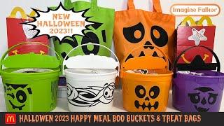 McDonalds Halloween 2023 Boo Buckets Happy Meal  Treat Bags  October 2023 ASMR Review