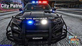 Playing GTA 5 As A POLICE OFFICER City Patrol GTA 5 Lspdfr Mod