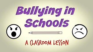 Bullying in Schools Classroom Lesson