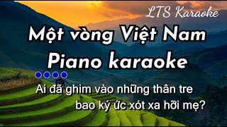 Một vòng Việt Nam Piano Karaoke  LTS Karaoke