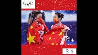 中国第17金！！！东京奥运会蹦床女子决赛： #朱雪莹夺得金牌 刘灵玲摘得银牌「精彩画面回顾」 ， 巾帼不让须眉，你们是最棒的！！#Tokyo2020 #Trampoline
