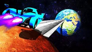 Jumping WORLDS FASTEST CAR With MARS RAMP GTA 5