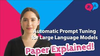 Automatic Prompt Tuning for Large Language Models  RLPROMPT paper explained