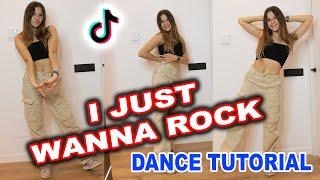 I JUST WANNA ROCK Lil Uzi Vert TIK TOK TUTORIAL -  TIKTOK DANCE TUTORIAL  Slow & Mirrored