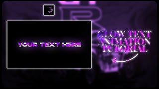 GLOW WAVES TEXT ANIMATION\ - alight motion tutorial
