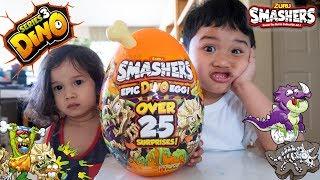 Unboxing Zuru Smashers Series 3 Epic Dino Egg Surprise Smash Dig Build Slime Fizz Toy Review