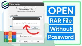 2024 How to Open RAR File without Password in 2 Ways  WinRAR Password Unlocker