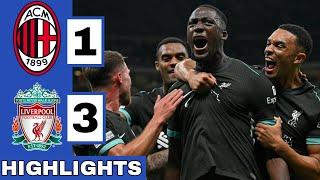 AC Milan vs Liverpool 1-3 Extended HIGHLIGHTS  UEFA Champions League