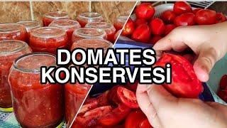 1 SAATTE KIŞLIK DOMATES KONSERVESİ  DOMATES KONSERVESİ NASIL YAPILIR  DOMATES SOSU NASIL YAPILIR