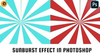 Sunburst Effect In Photoshop 2024  Adobe Photoshop Tutorial