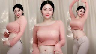 Cute Chinese girl with big breasts dancing in her bedroom#trending #girl #shortsfeed