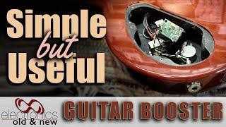 In-body Guitar Pickup BoosterBuffer using a single JFET that emulates a tube triode  #pcbway#