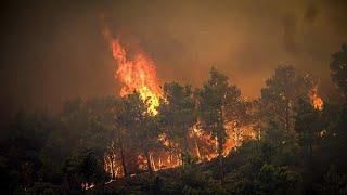 Grecia  Miles de evacuados por un gran incendio fuera de control en la isla de Rodas