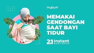 Cara menggendong bayi saat bayi tidur - tutorial 2in1 Instant Baby Wrap