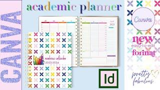 TUTORIAL How To Edit The Academic Calendar 2023-2024 Available in BOTH Adobe InDesign and Canva