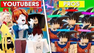 ROBLOX Tower of Hell Youtubers VS Pros CRAZY