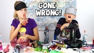 BLINDFOLDED SLIME PRANK CHALLENGE GONE WRONG